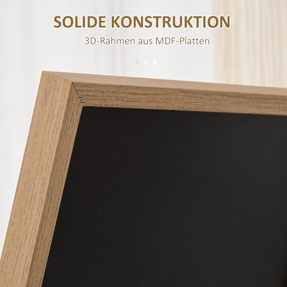 HOMCOM Ganzkörperspiegel mit Ständer, freistehend, 40 cm x 150 cm, Natur