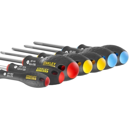 7 Piece Screwdriver Set - STANLEY FATMAX - 0-65-438 - Electrician + Mechanic + Phillips + Pozidriv