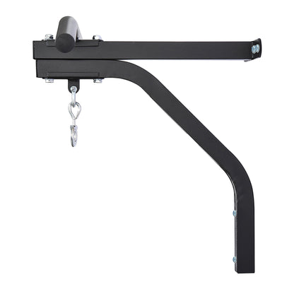 HOMCOM Boxsackhalterung Wandhalterung Boxsack Sandsack Halterung Tragkraft Stahl Schwarz 93 x 47 x 51 cm