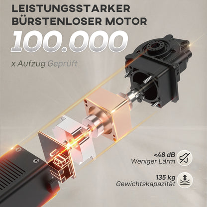 HOMCOM Relaxsessel mit leisem Motor, Polstersessel mit robusten Stoffbezug, Memory-Funktion, anpassbare Fußstütze, Cremeweiß