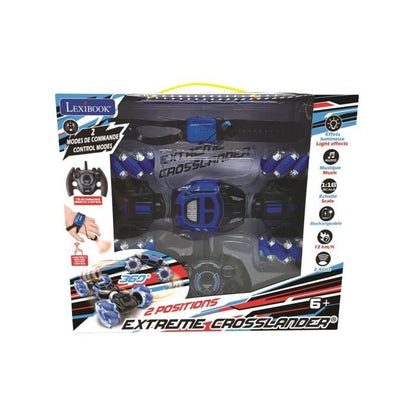 EXTREME CROSSLANDER Light and sound off-road remote control car with remote control and control bracelet - LEXIBOOK