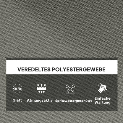 Outsunny Sitzkissen, Außensitzkissen für Hängekorb und Schaukelstühle, Outdoor-Polsterkissen, Grau