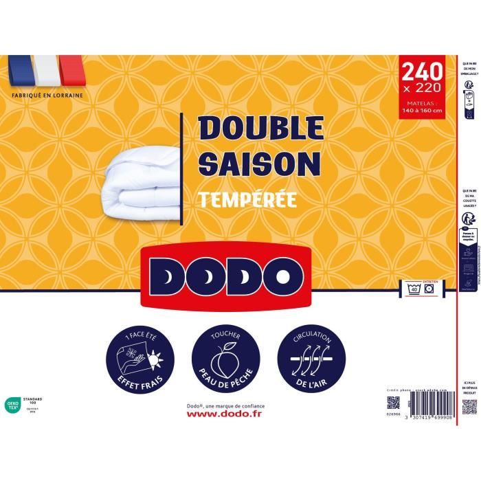 DODO - Double seasons duvet - 220 x 240 cm - 300 g/m² - Volupt'air