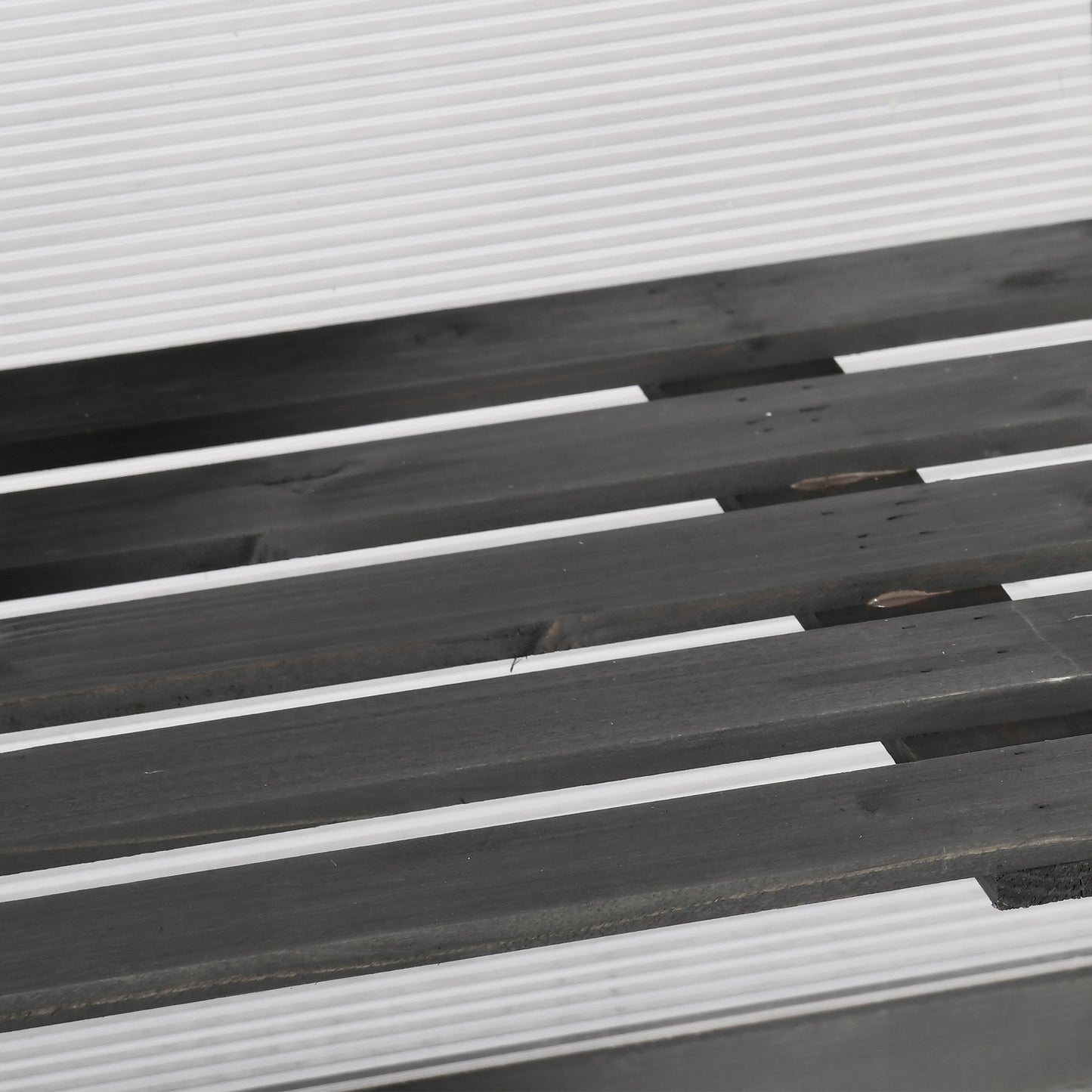 Outsunny Gewächshaus, Treibhaus, transparent, geeignet für Außenbereiche, Holz+Polycarbonat, 58 x 44 x 78cm