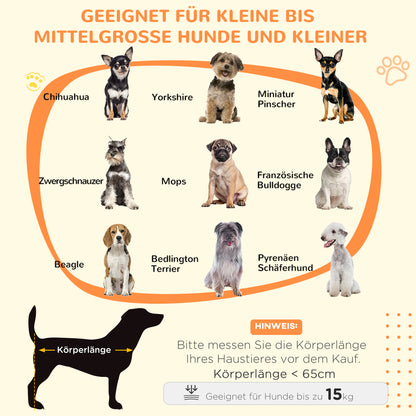 PawHut Hundebox, Haustierbox, Hundehütte mit Schloss, Magnettür, Hundehaus mit Fenster, för stora Hunde, 85 x 55 x 75 cm, Grau