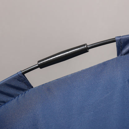 PawHut Haustierbett mit Baldachin, Hundebett, klappbar, wetterbeständig, Blau