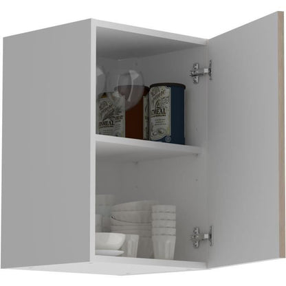 OSLO High furniture 1 door - Jackson chene decor - L 40 x D 36 x H 58 cm