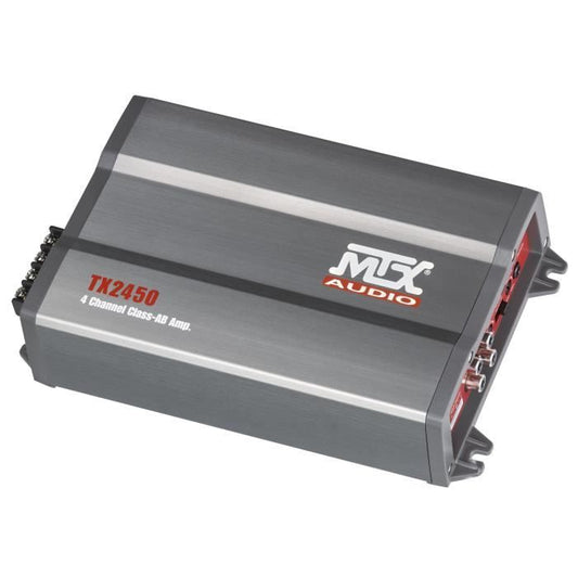 Amplifier - MTX AUDIO - 4-channel class-AB 4x50Wrms - 40 or 4x 75Wrms - 20 with variable active filter