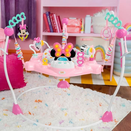 Disney Baby MINNIE MOUSE Jumper and Activities - BRIGHT STARTS - Forever Bestie - With Lights and Songs - 6 months and up