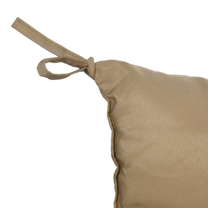 Outsunny 3 Sitzer Bankauflage 150x98x8 cm Bankkissen mit Bändern, Bankpolster für Gartenmöbel Hollywoodschaukel, Khaki