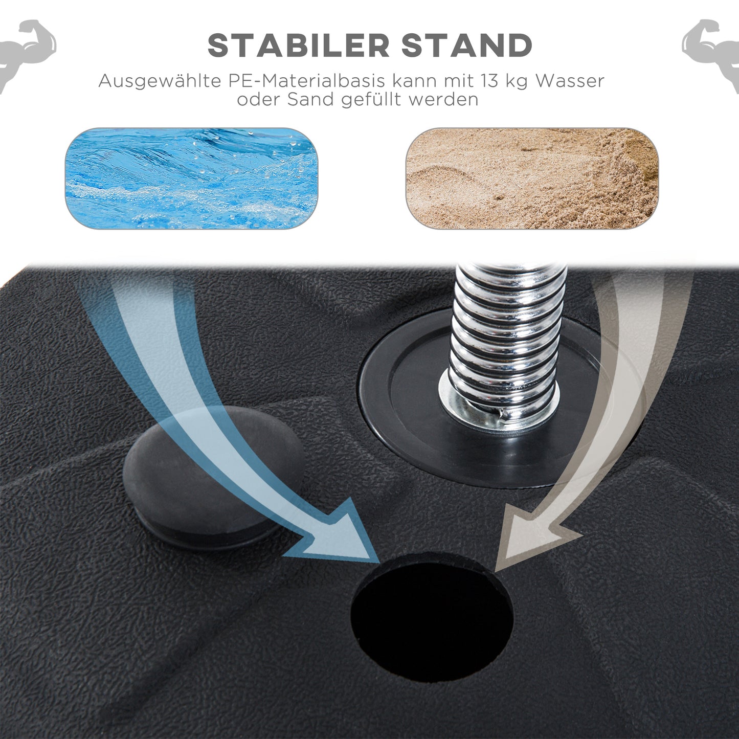 HOMCOM Box-Set mit Punchingball, höhenverstellbar, inkl. Boxhandschuhe, 126-144cm, Schwarz