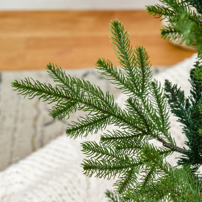 HOMCOM Künstlicher Weihnachtsbaum 180 cm Kieferbaum künstlich mit 795 Spitzen, klappbar Füße Stahlrahmen