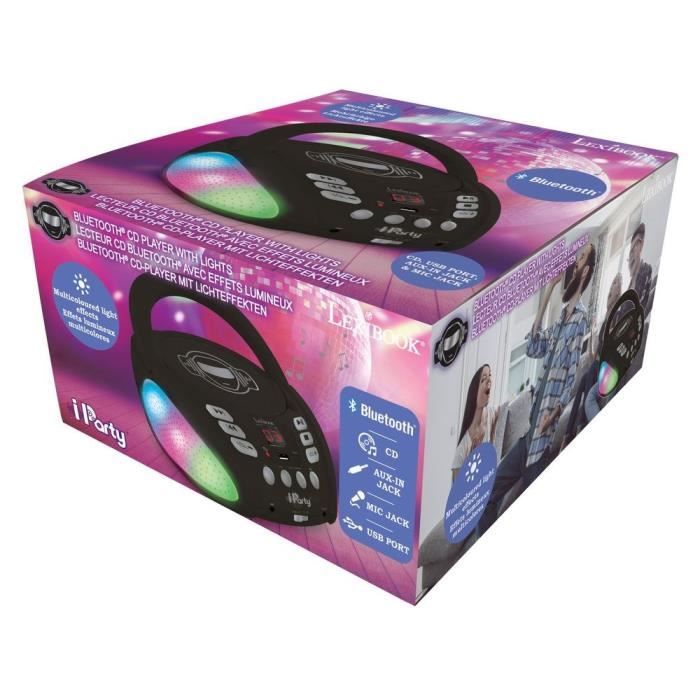 LEXIBOOK - iParty Bluetooth Light CD player - USB