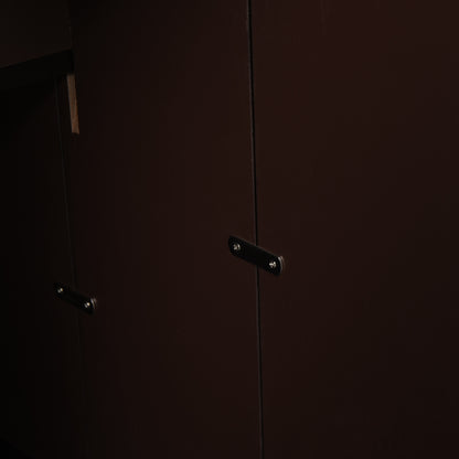 PawHut Haustiertreppe, für Hunde/Katzen, 4-stufig, Kurzplüsch, bis 30 kg, 40 x 59 x 54,2 cm, Dunkelbraun