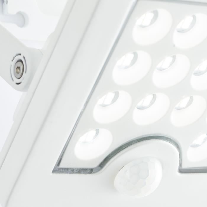 Outdoor wall light - BRILLIANT - LUTON - LED and solar - Motion detector - Plastic and metal - 4 W - White