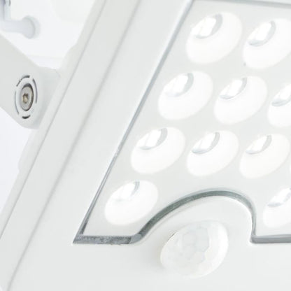 Outdoor wall light - BRILLIANT - LUTON - LED and solar - Motion detector - Plastic and metal - 4 W - White