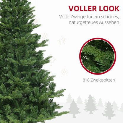HOMCOM Weihnachtsbaum, Kunsttanne, naturgetreu, breit & üppig, 180 x Φ105 cm, Grün