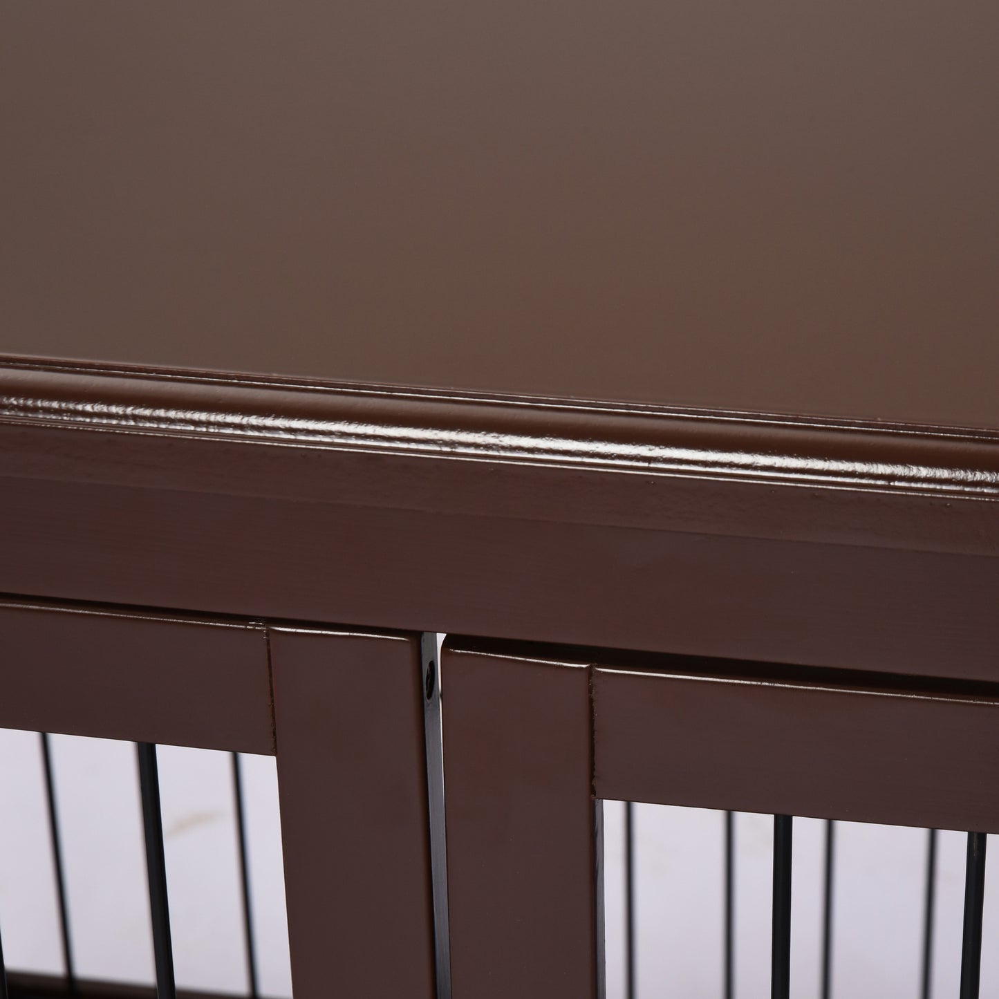 PawHut Hundebox, 2 Eingänge, abschließbar, MDF och Metall, 58,4 x 81,3 x 66 cm, Schwarz