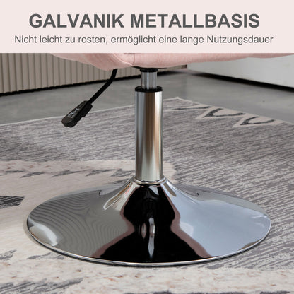 HOMCOM Drehstuhl, höhenverstellbarer Bürostuhl, Polyester, Metall, 60 x 60 x 79-91 cm, Dunkelgrau