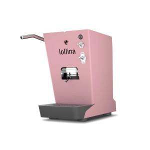 Lollocaffè Lollina+ Macchina da Caffè Rosa Pop + 40 Cialde 44mm