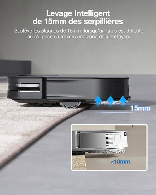 ECOVACS DEEBOT X2 COMBO - Robot Vacuum Cleaner with Handheld Vacuum - 8700Pa - Double Automatic Emptying