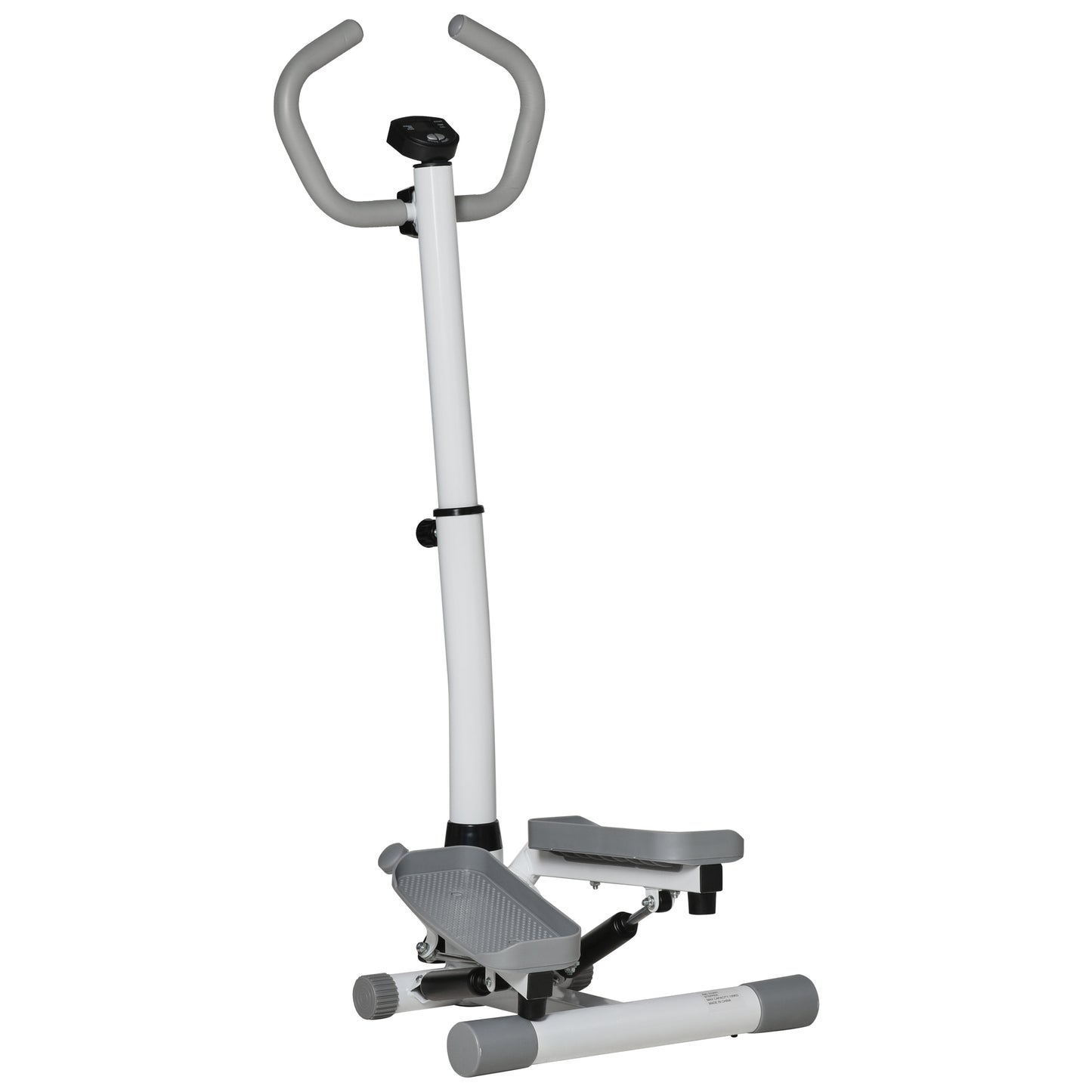 HOMCOM Stepper Heimtrainer für Zuhause mit LCD-Bildschirm einstellbare Geschwindigkeit Metall ABS 55 x 53 x 118-128 cm