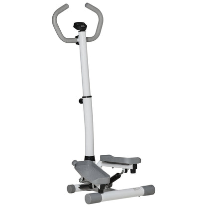 HOMCOM Stepper Heimtrainer für Zuhause mit LCD-Bildschirm einstellbare Geschwindigkeit Metall ABS 55 x 53 x 118-128 cm