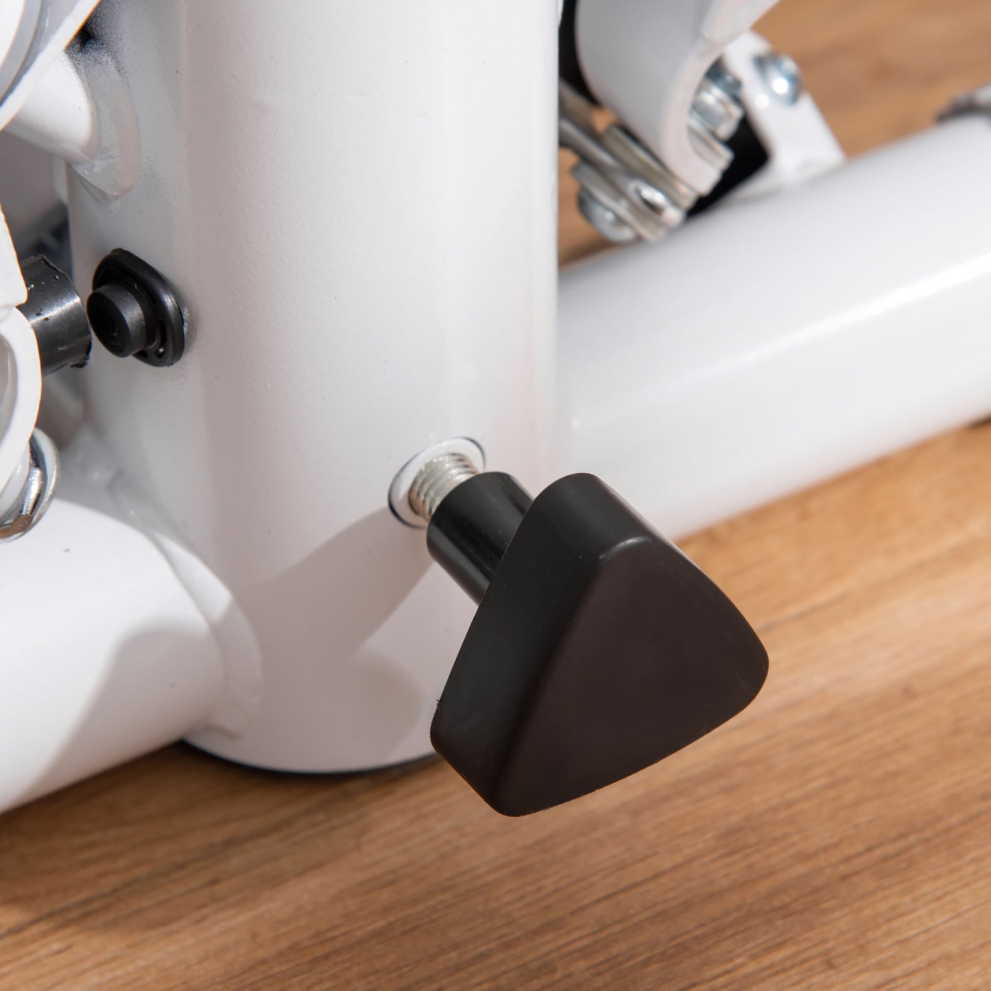 HOMCOM Stepper Heimtrainer für Zuhause mit LCD-Bildschirm einstellbare Geschwindigkeit Metall ABS 55 x 53 x 118-128 cm