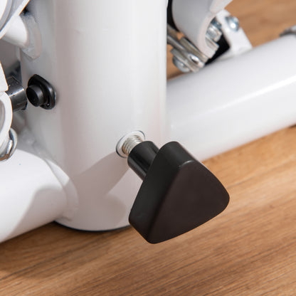 HOMCOM Stepper Heimtrainer für Zuhause mit LCD-Bildschirm einstellbare Geschwindigkeit Metall ABS 55 x 53 x 118-128 cm