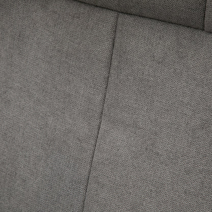 HOMCOM Relaxsessel mit Fußhocker, verstellbare Rückenlehne, 69 cm x 71 cm x 104 cm, Dunkelgrau + Schwarz