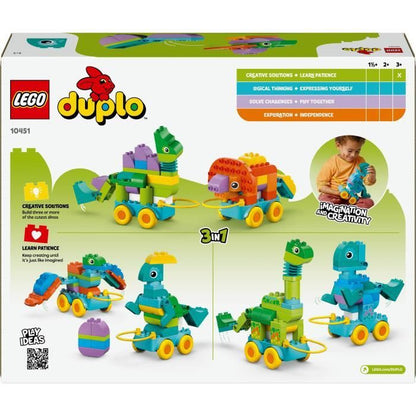 LEGO DUPLO My Town 10451 Dinosaurs on Wheels 3-in-1 - Early learning game for 3 year olds