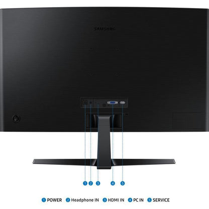 PC screen - SAMSUNG - S24D366GAU - 24 FHD 1800R - VA panel - 100Hz - 4ms - 1 HDMI - Tiltable - Black