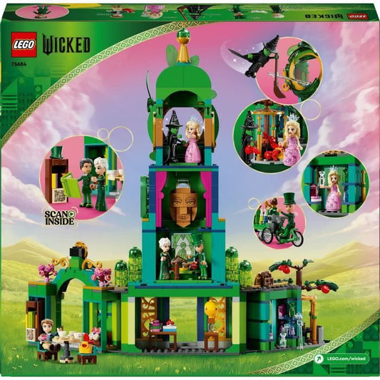 LEGO Wicked 75684 Welcome to Emerald City  Collectible Toy with Glinda and Elphaba