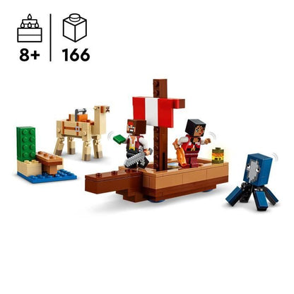 LEGO Minecraft 21259 Pirate Ship Voyage Building and Exploration Set