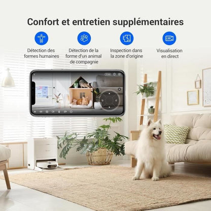 EZVIZ RS2 Robot Vacuum Cleaner with Dock - Automatic Washing/Drying/Cleaning/Refilling - 4000 Pa
