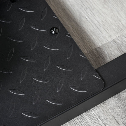 HOMCOM Sissy Squat Kniebeugentrainer Beintrainer Bauch-Gesäß-Trainer 3 in 1 Trainer verstellbar bis 120 kg Stahl Schwarz 50 x 97 x (44,5–56,5) cm