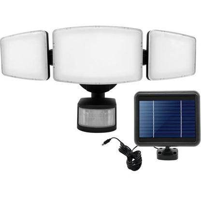 Highly illuminating 3-head solar spotlight with presence detector - 1000LM - GALIX