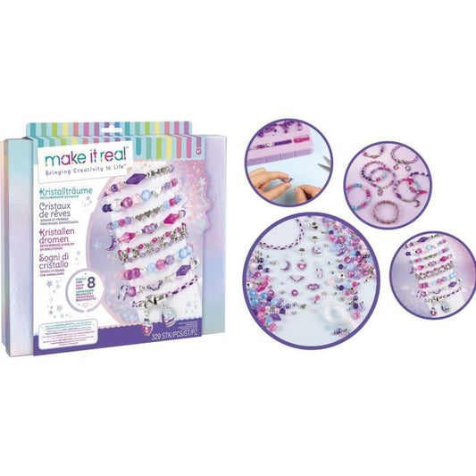 Make It Real - Jewelry Box Crystals of Deluts - Manufacturing of children's jewelry - 8 years old - Lansay