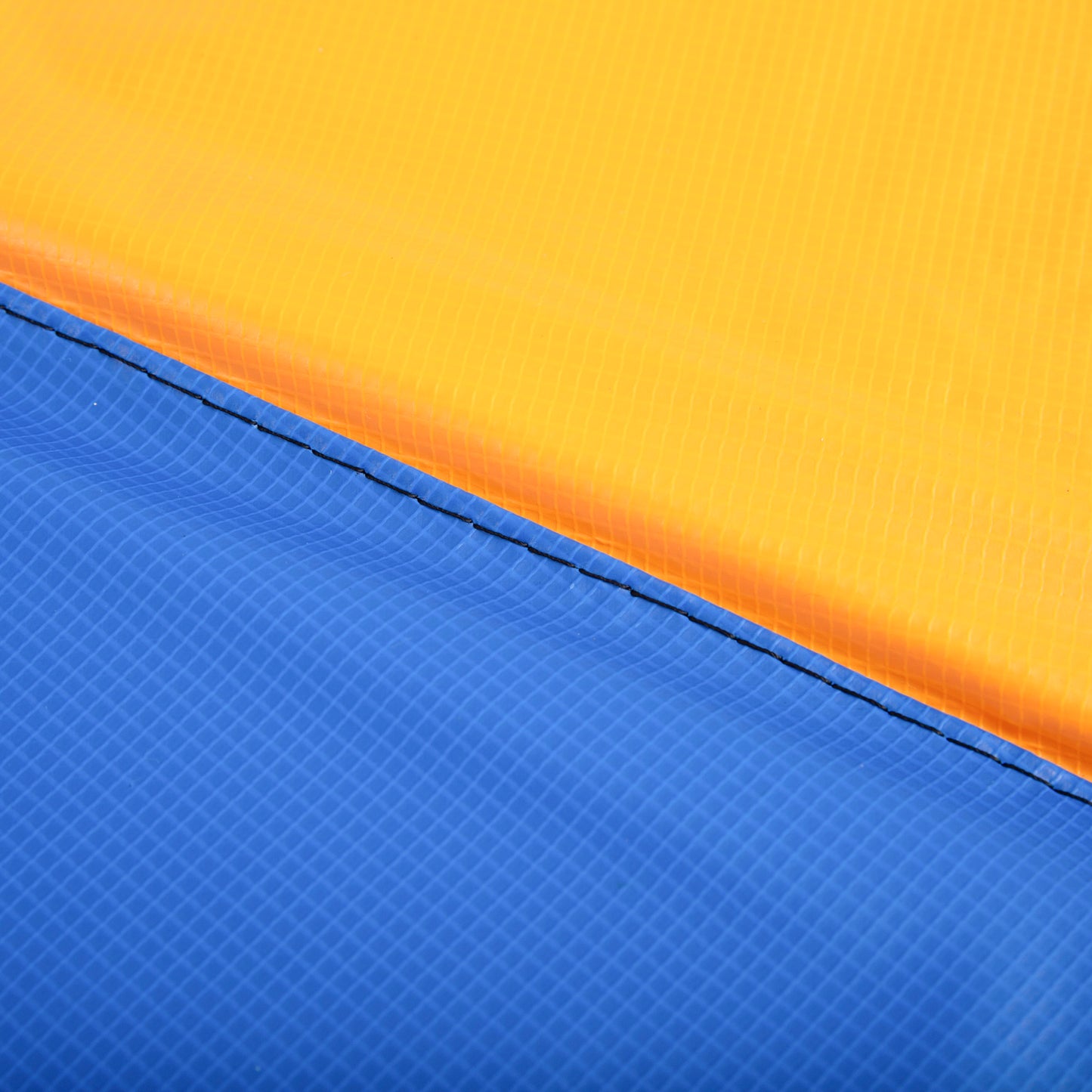 HOMCOM Trampolin Randabdeckung Ø366cm cm breit, Reißfest UV-resistent Federabdeckung, Wasserabweisend, Trampolinzubehör Randschutz Sicherheitsnetz Ersatzteile für Gartentrampoline, Rot+Gelb+Blau
