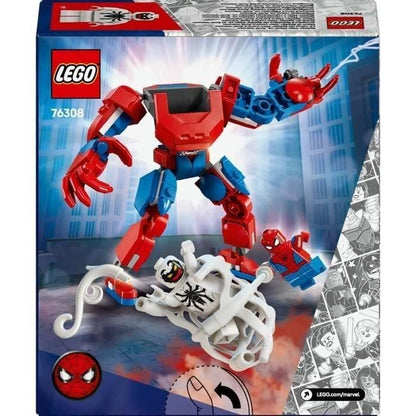 LEGO Marvel 76308 Spider-Man Mech vs. Anti-Venom - Superhero Playset for Ages 6 and Up