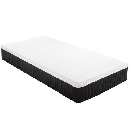 HOMCOM Ergonomische Matratze, Gedächtnis-Schaumstoff, 7-Zonen-Unterstützung, Taschenfedern