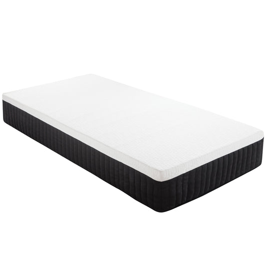 HOMCOM Ergonomische Matratze, Gedächtnis-Schaumstoff, 7-Zonen-Unterstützung, Taschenfedern