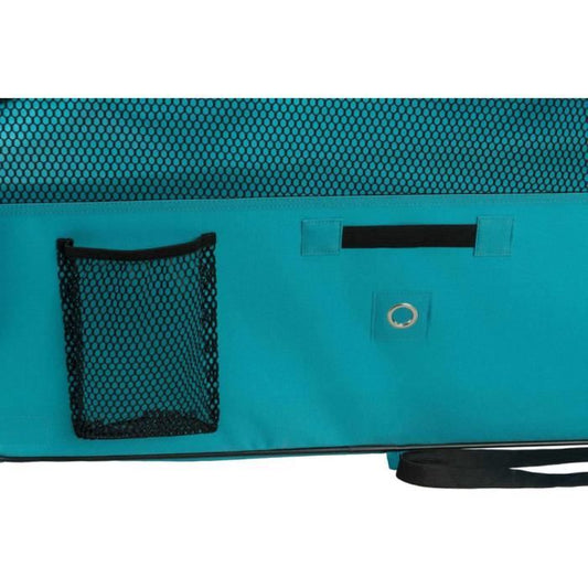 Enclosure with net/base - TRIXIE - ø 150 × 65 cm - Turquoise / Light grey