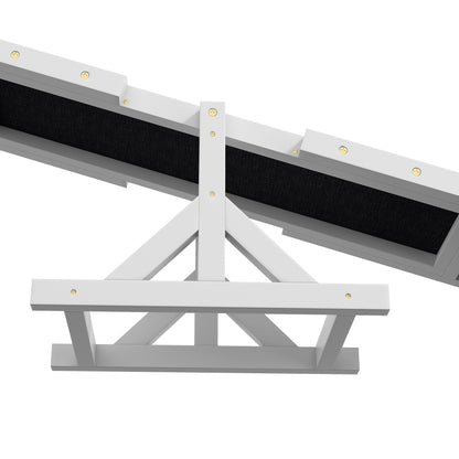 PawHut Hundewippe für Agility Training, rutschfest, bis 50 kg belastbar, 180 x 30 x 30 cm