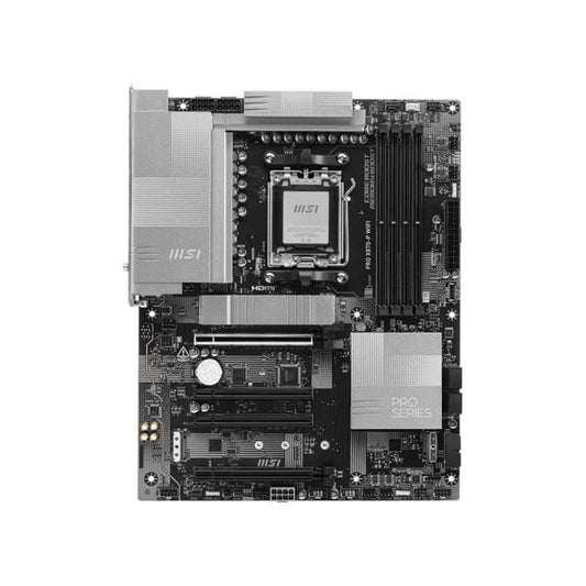 Motherboard - MSI - PRO X870-P WIFI - Wi-Fi 7, PCIe Gen5, EZ M.2 Shield Frozr II, silver