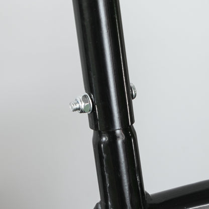 Outsunny Rasenwalze mit U-Griff, Gartenwalze, Gartenrolle, 32 cm Durchmesser, 38 L Wasser-/62 kg Sand, Metall, Schwarz, 58 x 32,5 x 113 cm