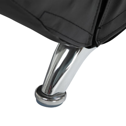 HOMCOM Relaxliege mit Massagefunktion Loungesessel Ergonomisch hohe Rückenlehn, mit Massagefunktion und Kissen mit Zero-G Design Lounge Sessel Kunstleder Metall Schaumstoff Schwarz 58 x 163 x 87 cm