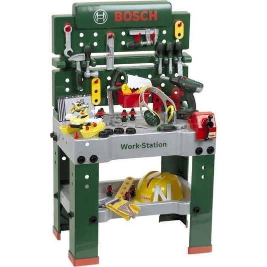 Bosch establishment with 81 accessories including an electronic screwdriver and a construction set of futuristic vehicles - Klein - 8469