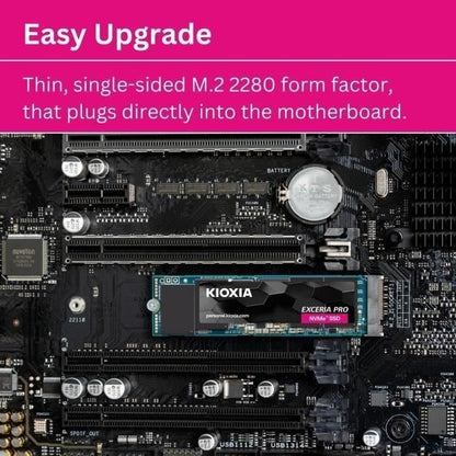 SSD - KIOXIA - EXCERIA PRO - 2TB, M.2, 7300MB/s read, 6400MB/s write, for laptop