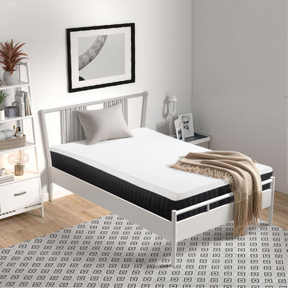 HOMCOM Ergonomische Matratze, Gedächtnis-Schaumstoff, 7-Zonen-Unterstützung, Taschenfedern